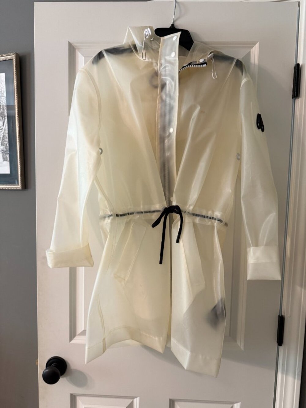 **Moose Knuckles Clear Hooded Raincoat**